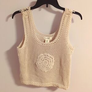 Jessica Simpson crochet tank top xl nwot